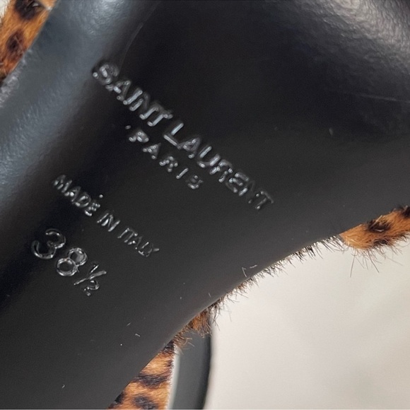 NEW IN BOX AUTHENTIC YSL LEOPARD HEELS - Picture 13 of 14